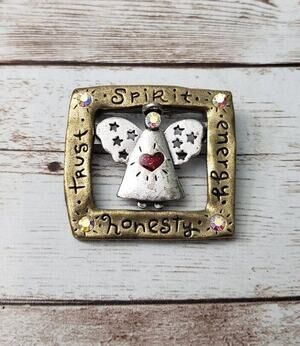 Vintage AJMC Brooch/Pin - Angel - *Needs Repair Doesn't Open*